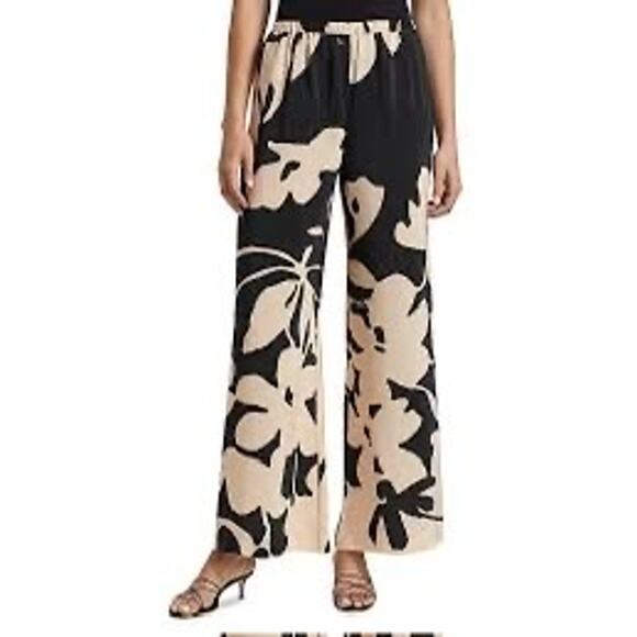 Figue Devon Floral Silk Wide Leg Pants Size S - Picture 1 of 4